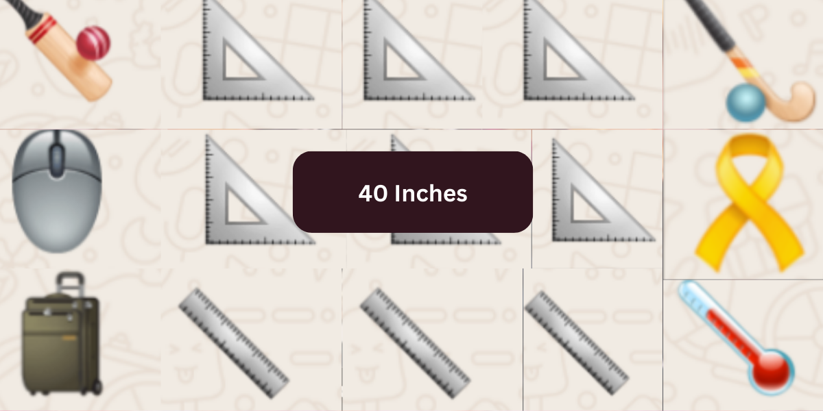 How Tall is 40 Inches? Example with 12 Common Things | 40 Inches Big