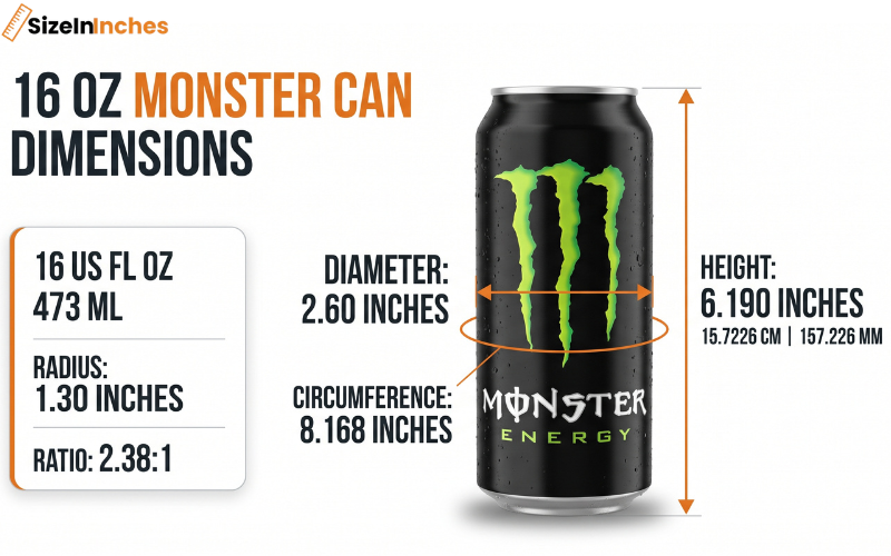 how tall is a monster can
