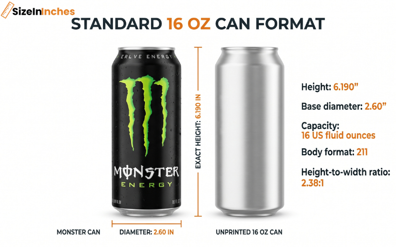 how tall is a monster can