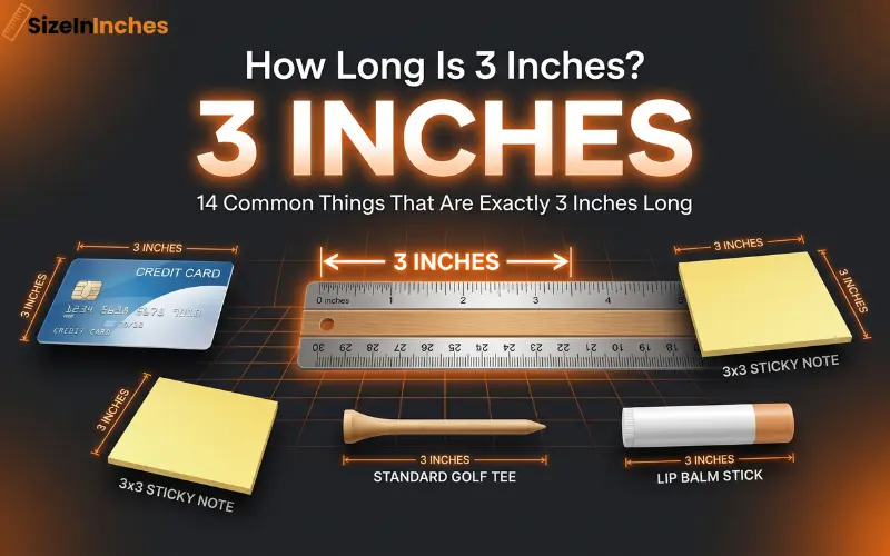 how long is 3 inches
