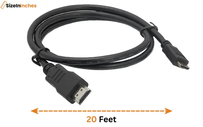 how long is 20 feet