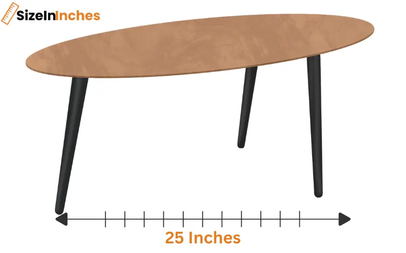 how long is 25 inches