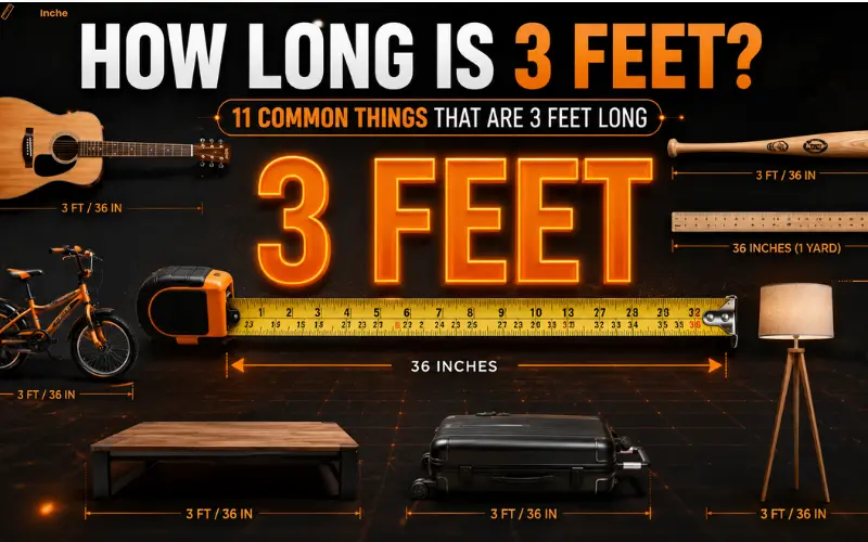 how long is 3 feet