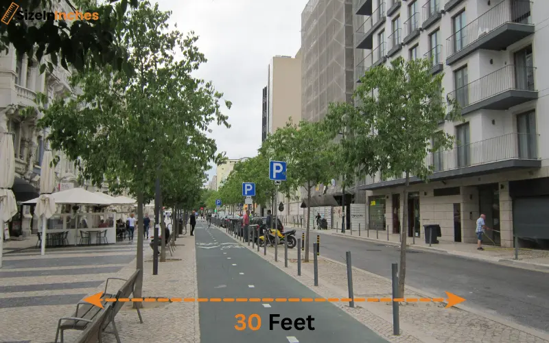 how long is 30 feet