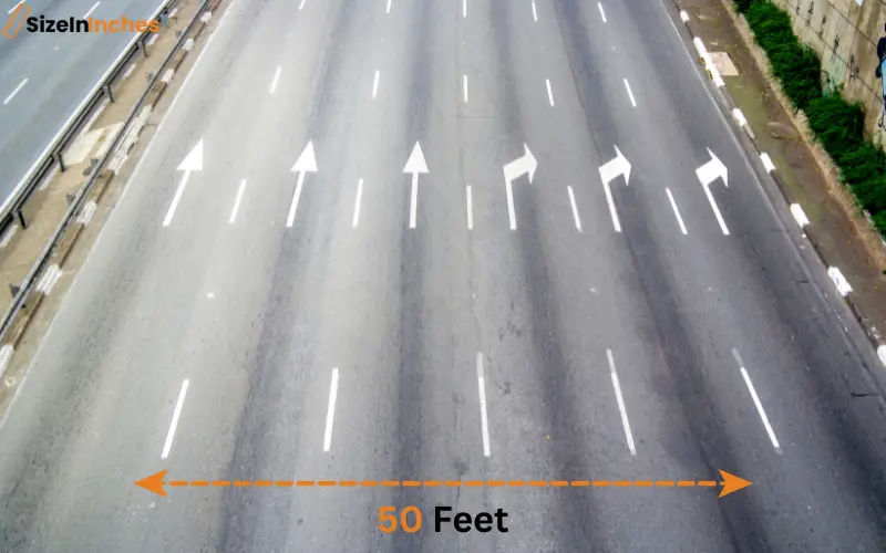 how long is 50 feet