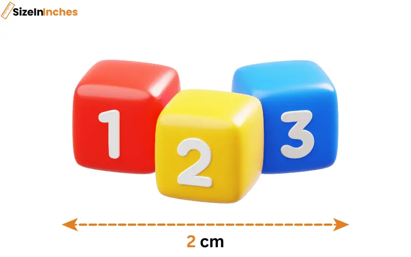 how big is 2 cm