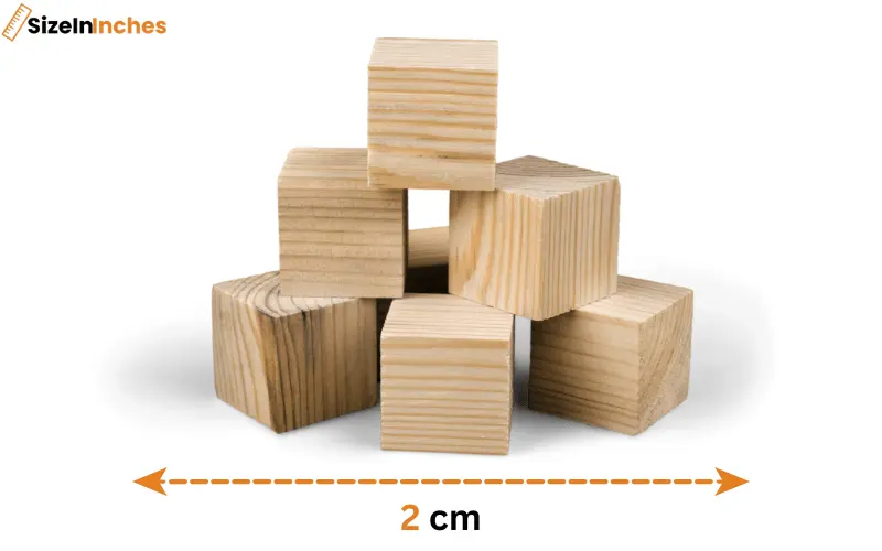 how big is 2 cm