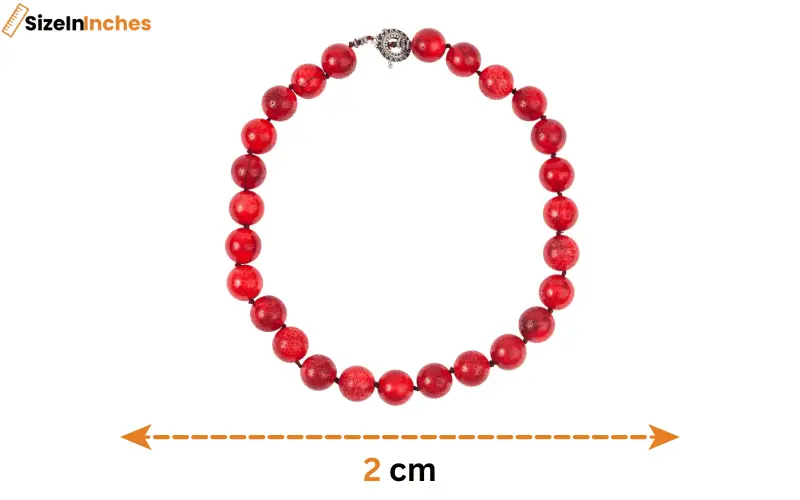 how big is 2 cm