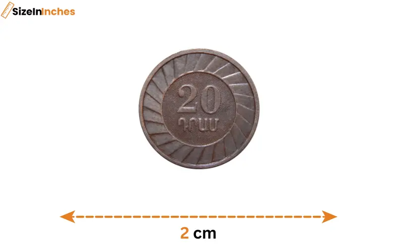 how big is 2 cm