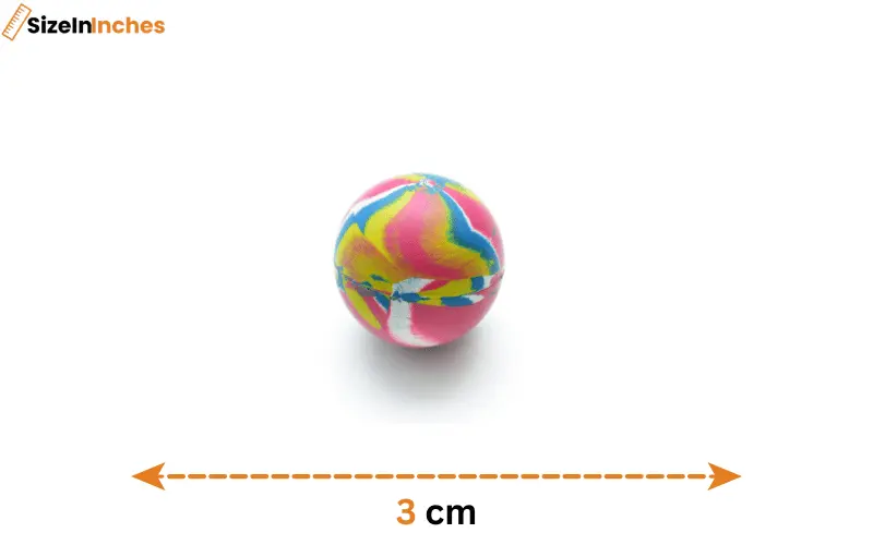 how big is 3 cm