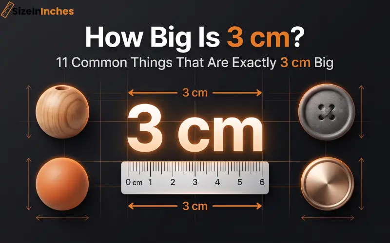 how big is 3 cm