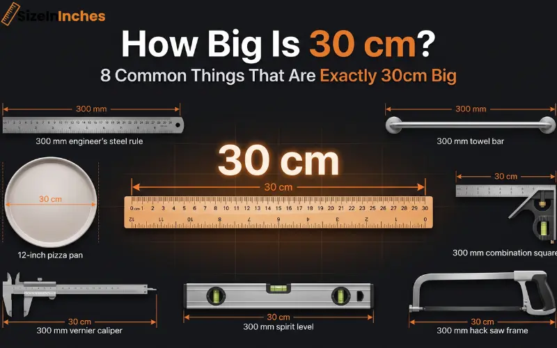 how big is 30 cm
