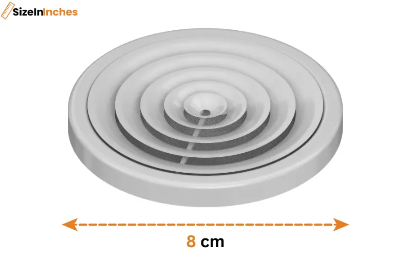 how big is 8 cm