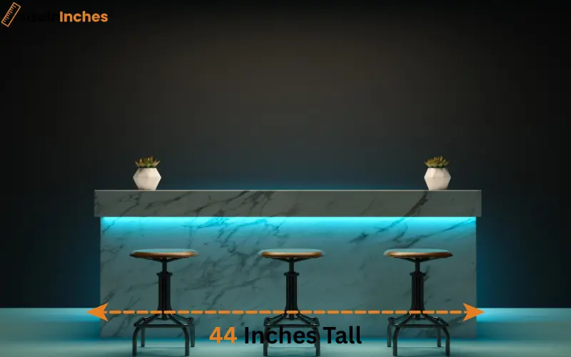 how tall is 44 inches