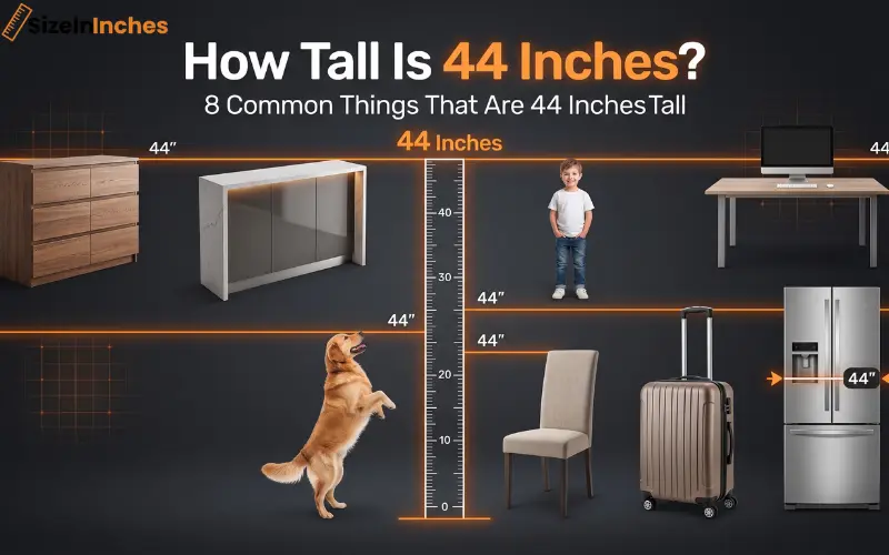 how tall is 44 inches